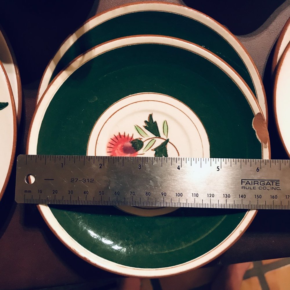 Vintage Stangl Thistle Dinnerware- pink green white floral (19 pieces avail.) - Picture 9 of 14